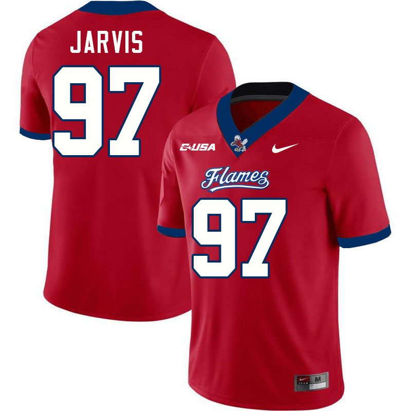 Liberty Flames #97 Mike Jarvis College Football Jerseys Stitched-Red